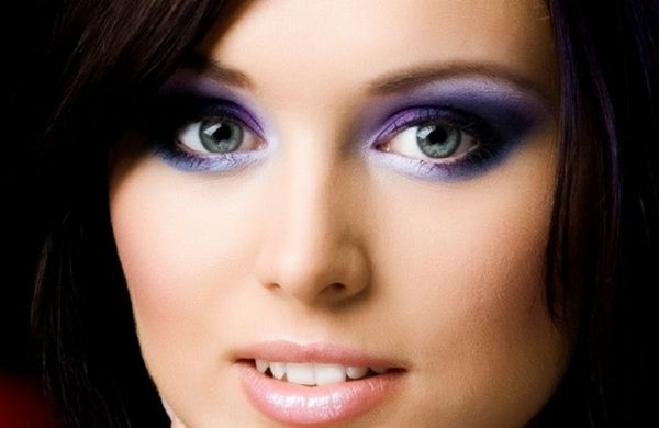 machiaj de ochi - scheme violet color