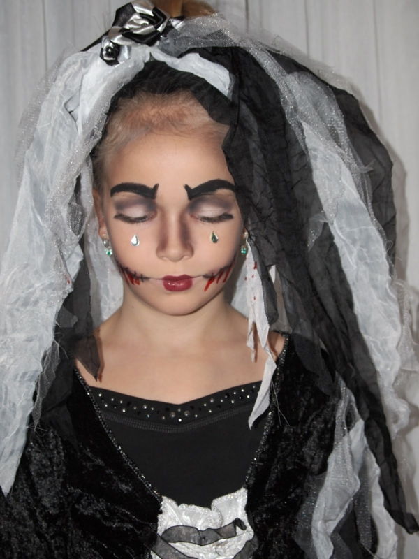 terribile-vampiro-make-up-bianco e nero-sposa