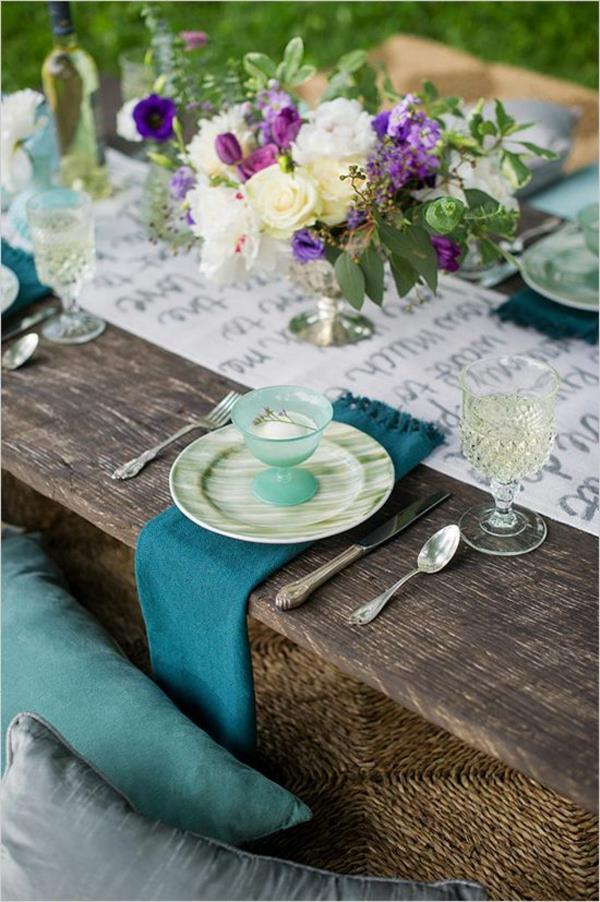 fantastično-okrasitev ideje poročno dekoracijo - Hochzeitsdeko mizo