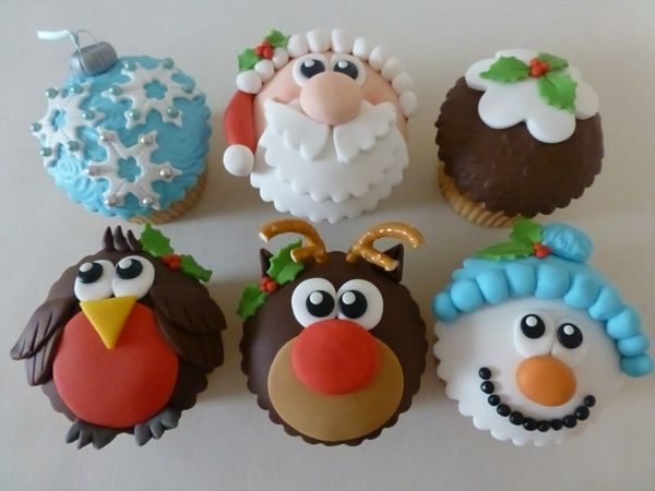 välsmakande cupcakes-för-jul bakning - fantastiska idéer