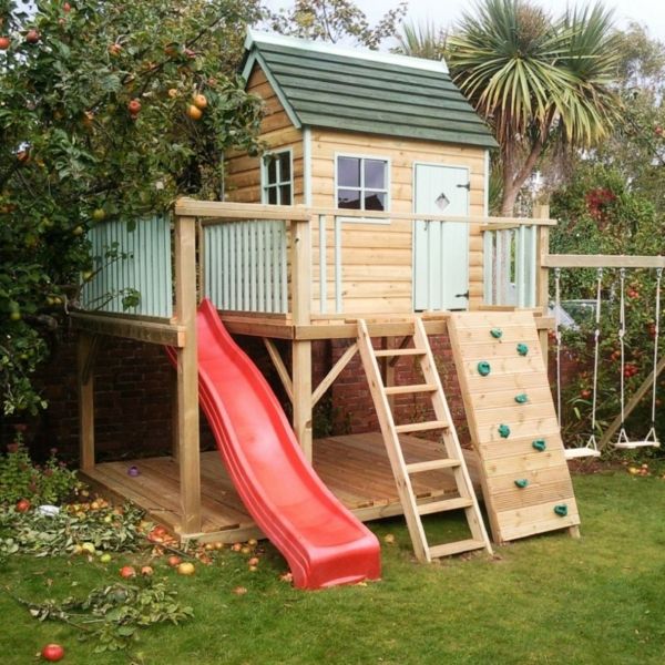 fantastične igre hiše - z-slide-in-vrt-za-za-otroke-super-super-otroci-house-z-plezalno steno-to-zabavna