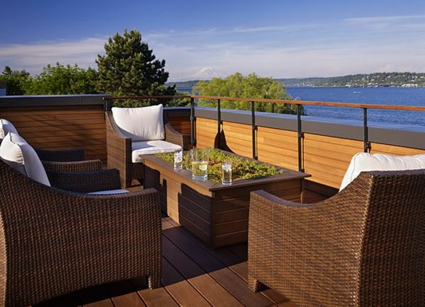 fantastisk stilig terrasse anlegget design for takterrasse
