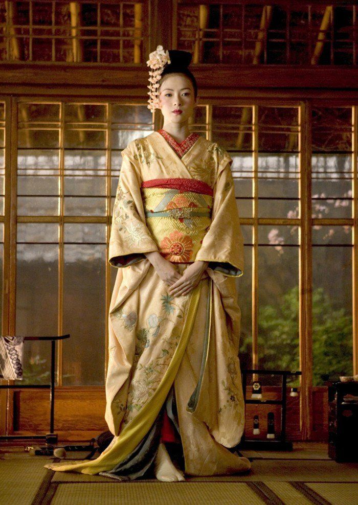 Fotografie fantastică de Fata cu-tradiționale chimono