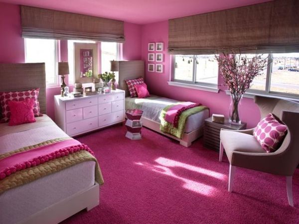 fantastické-spálňa-in-ružovej farbe