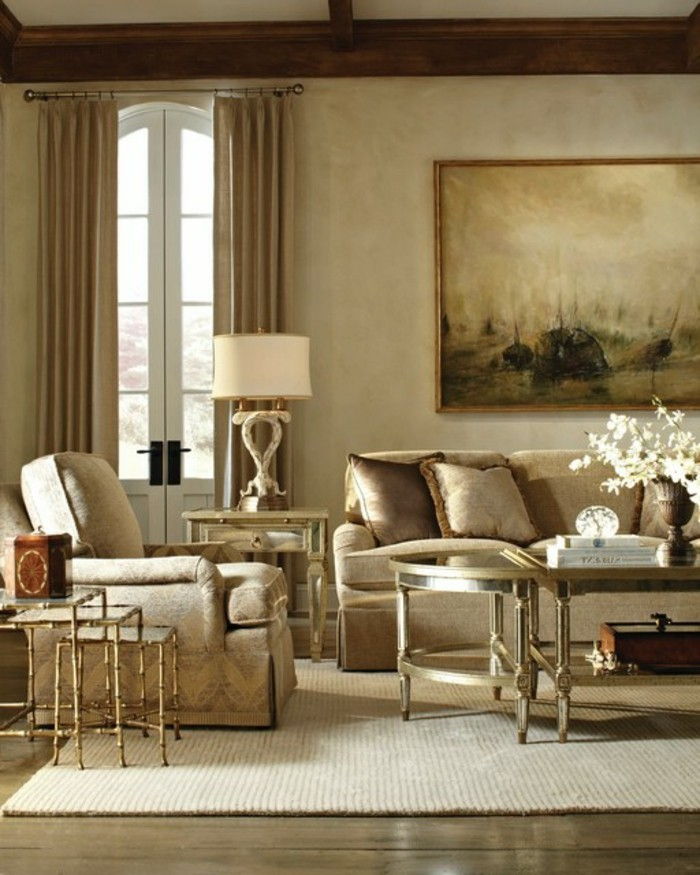 culoare-cappuccino-in-elegant-living frumos cameră