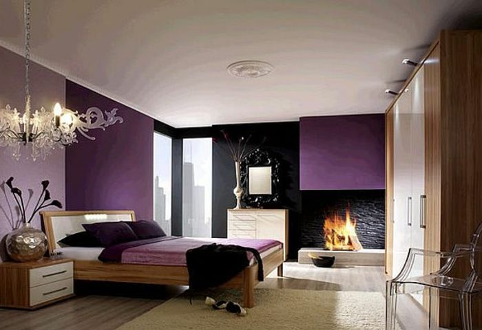 culoare de design-pereți cu perete dormitor culoare vânătă-tineret vopsea-idei