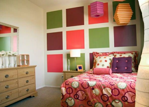 barva kombinacija spalnica zelo dobro okrašena
