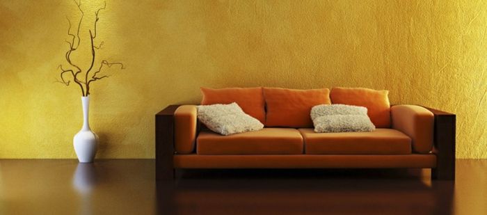 renk iç tasarım-bej duvar-and-güzel kanepe