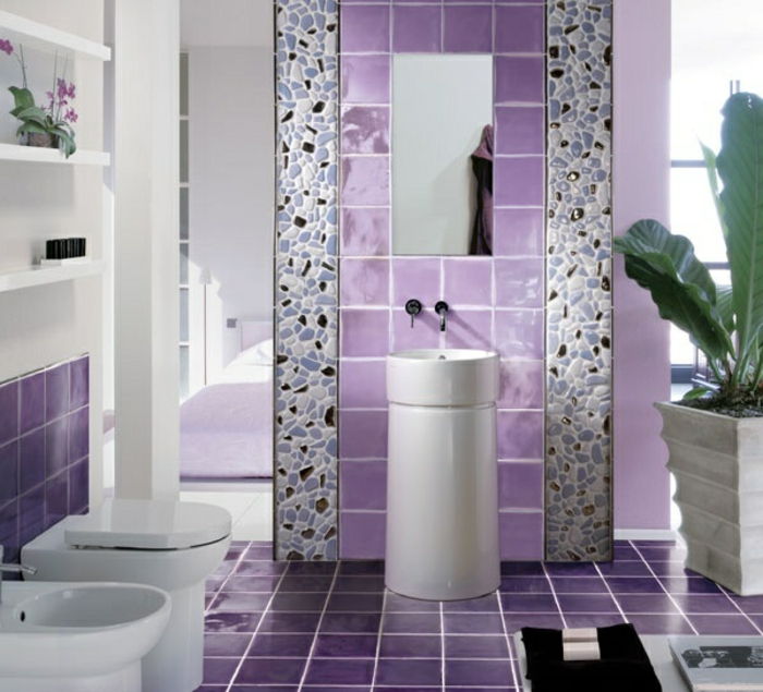 renk iç tasarım-mor-model banyo