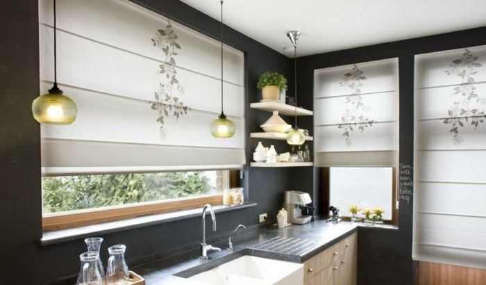 Make-modernej kuchyne, dekorácie okien