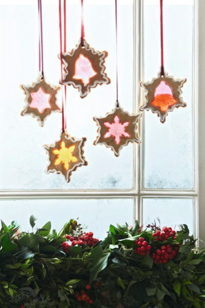 Fensterdeko-jul-Tinker-elegant hängande stjärnor