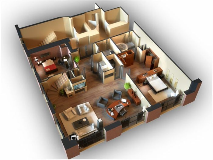 Planurile-bauer-designer de podea prefabricate-casa case