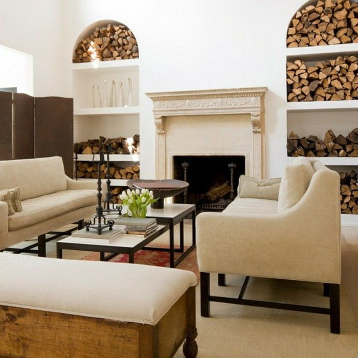 feuerstelleimwohnzimmer-vägg nisch-okra-small-living-beige-brun