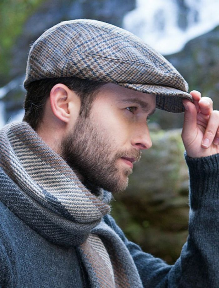 Klasyczne czapki pełną czapkę dla mężczyzn i kobiet model unisex brzmi mężczyzna zdjęcie z brodą