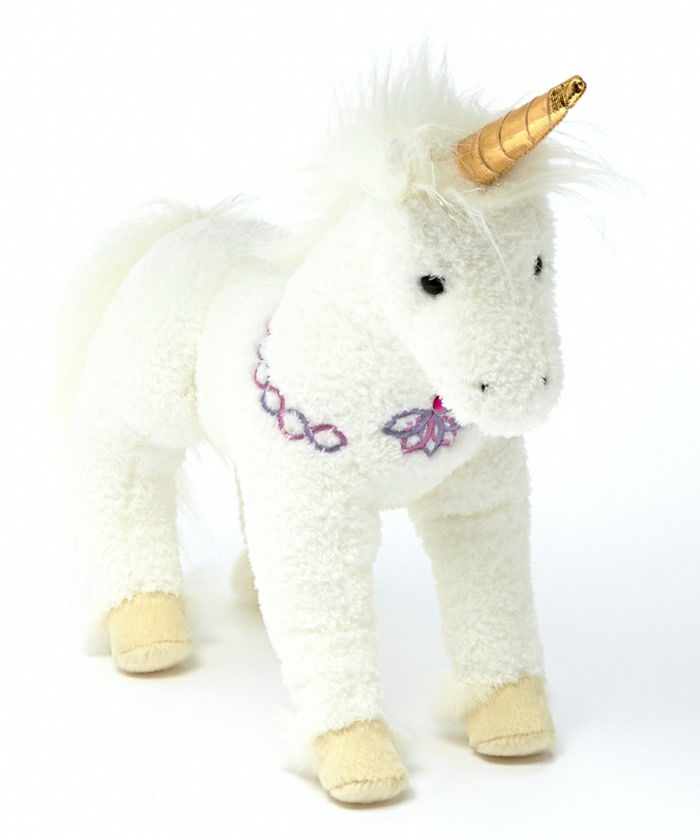 Fluffy Unicorn Golden Horn