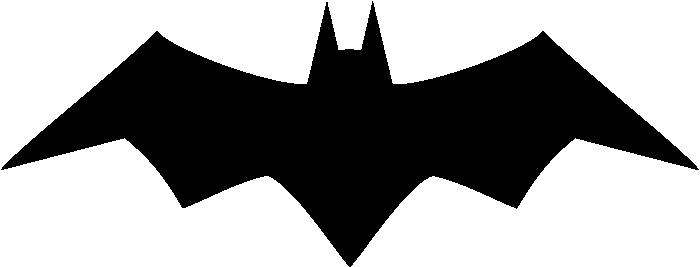 lindo morcego negro voando com longas asas negras
