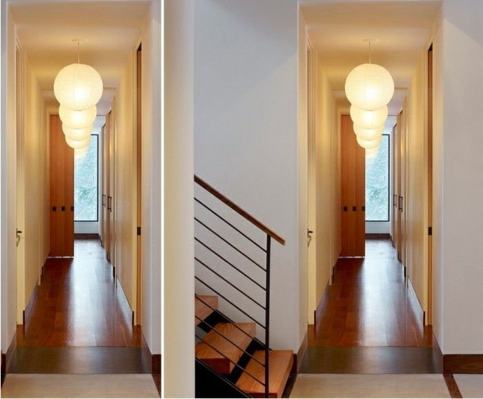 hodnikov-primeri-okrogle svetilke, mnogi vrata-dva pogled točk