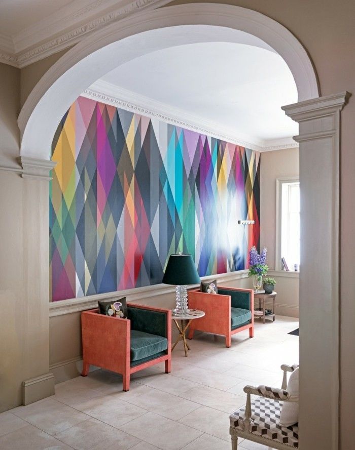 corridoio-paper-with-colorful-Rhomben-che-modello