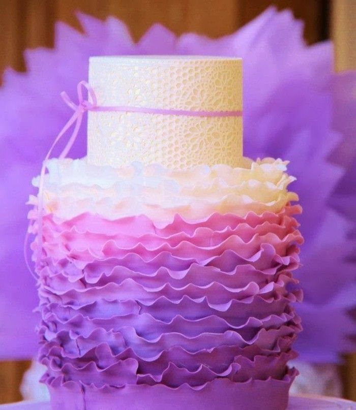 fondant-yourself-make-koláče-zdobiť-ombre koláč-fialovo-ružové vyzerajúce