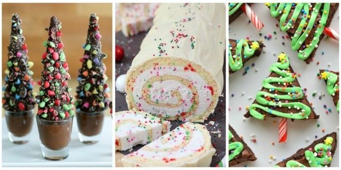Photo Collage svetelných dezerty-vianočné dezerty-dezert-vianočné
