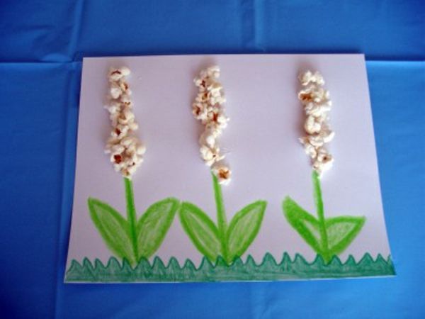 anaokulu-çiçek-patlamış mısır-çok güzel bir resim