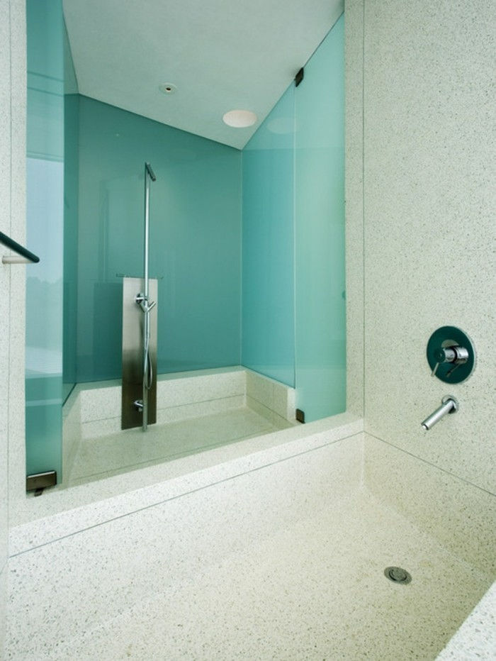 fresh-banheiro-in-a duas cores super-parede de vidro chuveiro