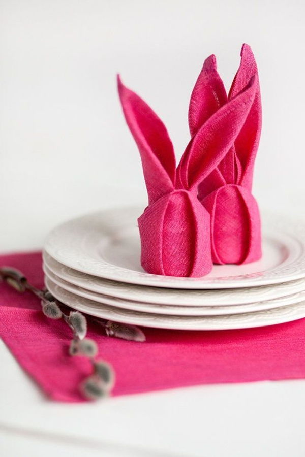 laimingas-Easter-Easter-Tinker-Tinker-Velykų rožinės servetėlės
