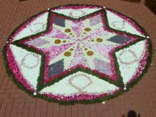 Corpus Christi çiçek halı yıldızı
