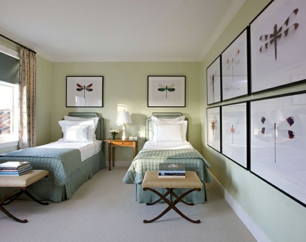 Misafir odası yatak odası-fikirler-tasarım fikirleri odalı-set-odalı-konukevi, modern ---