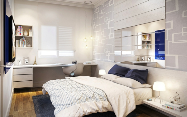 misafir yatak odası WOHNIDEEN odalı-fikirler-tasarım fikirleri odalı-set-Modern yatak odalı-pansiyon