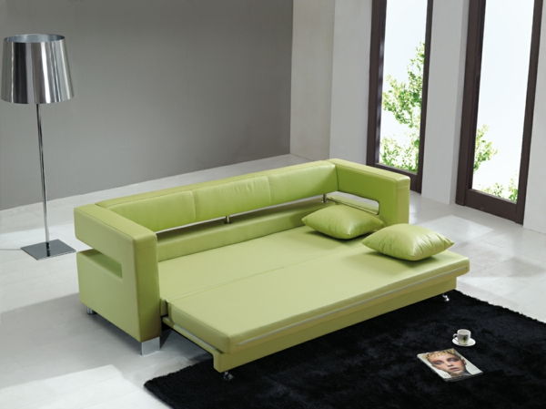 pigūs sofos-ikea-žalia spalva - šiuolaikiška lempa