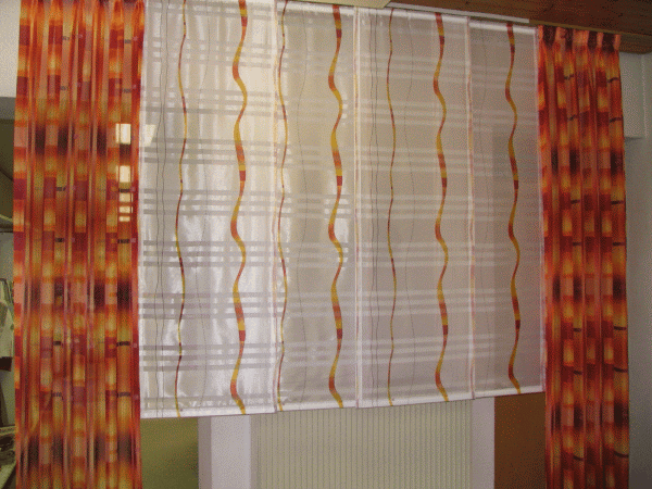 gardin dekorasjon-eksempler-oransje-og-hvitt - moderne design