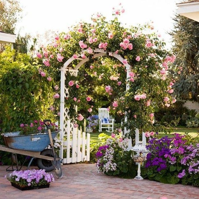 garden-design-rose arch-with-door