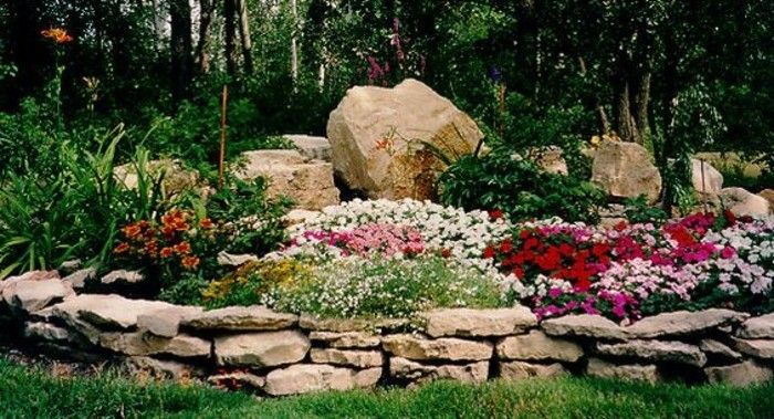 projektowanie ogrodu pomysły-z-kamienia kamienie naturalne kamienie pra