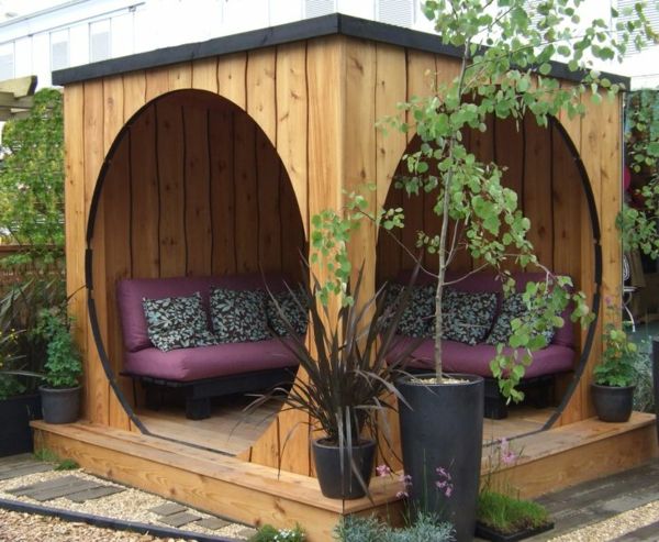 sodo pavėsinė-gražus sodas-dizainas-sodo baldai, gražus sodas-mintys-medžio suoliukas sodas