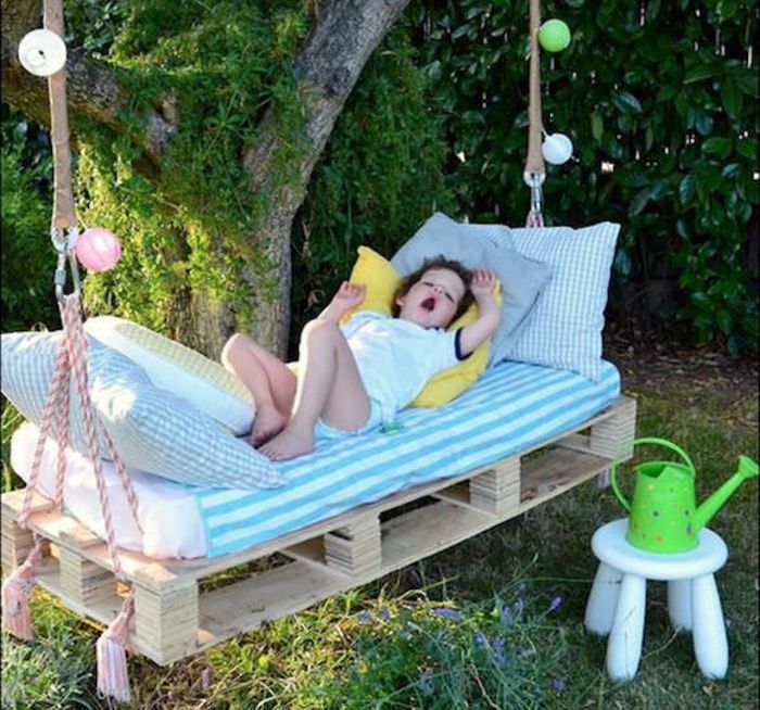 tuinmeubelen-from-pallets Pendant bed KINDER