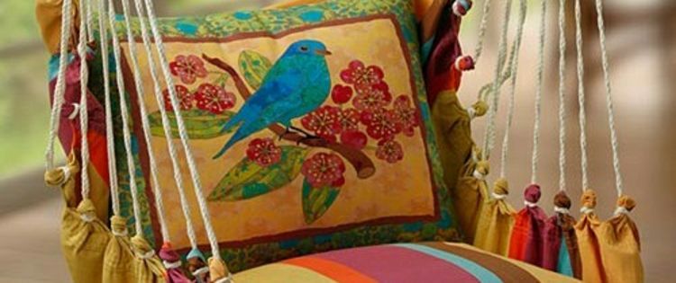 rocking-jardim-colorido-chic-noble-bird padrão