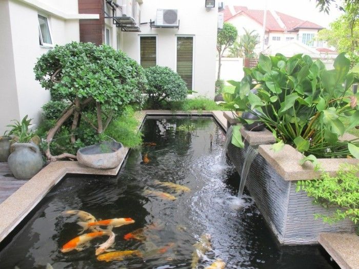 Gartenteich vytvoriť-mohol každý-a-small-rybník-záhradné vytvoriť