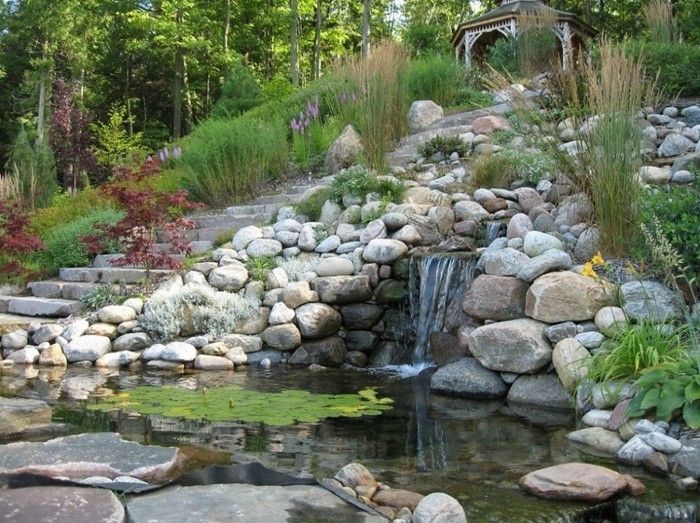 Gartenteich vytvoriť-doteraz mierne k téme-small-rybník záhrada vytvoriť