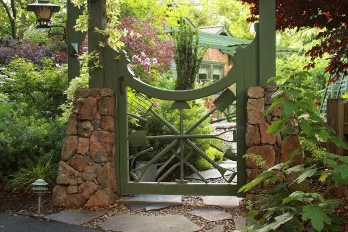 Gartentor-kendi-yap-henüz-güzel-bahçe kapıları-den-odun