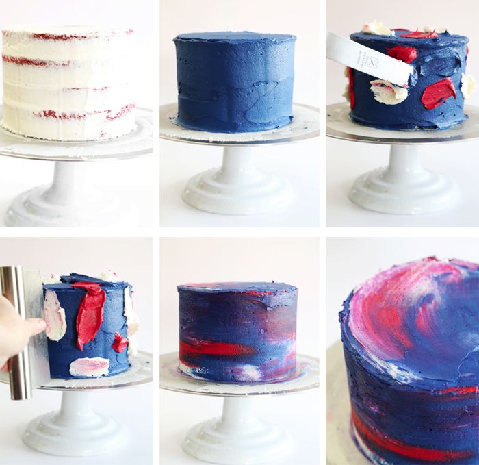 cuocere e decorare torte di compleanno, fare torta in acqua colorare te stesso