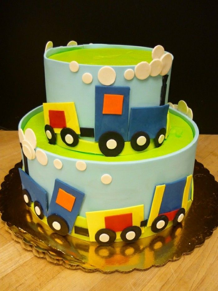 Birthday Cake-for-piętrowy dziecka-ciasto na dwa