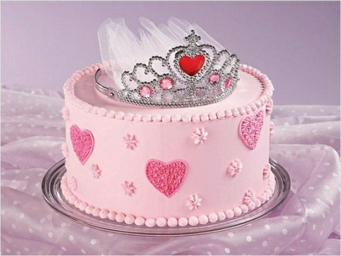 ziua de nastere tort-pentru-copii-roz-design-mare-model de