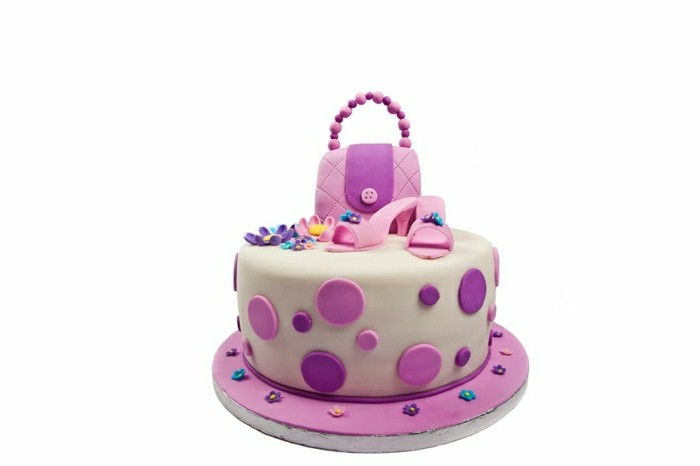 ziua de nastere tort-pentru-copii-roz-dulce-model de