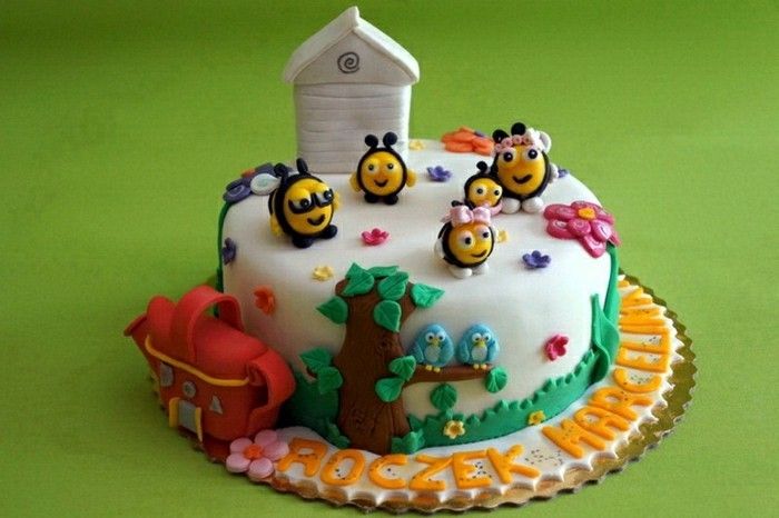 Urodzinowy tort-recepty, ciekawy model-kolorowe-design