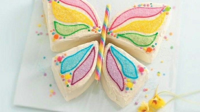 Urodzinowy tort-recepty-oszczędny model-motyl