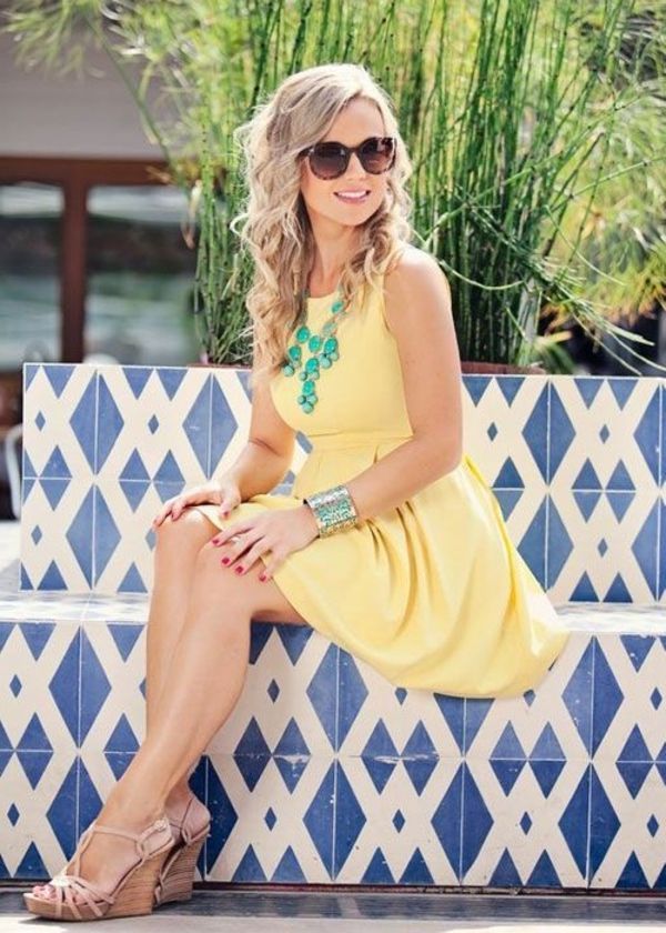 vestidos de amarelo-vestido-moda-design-moderno-vestido-verão