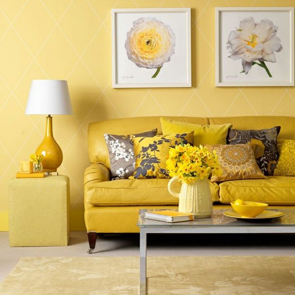 lepa rumena dnevna soba preproga v Yellow