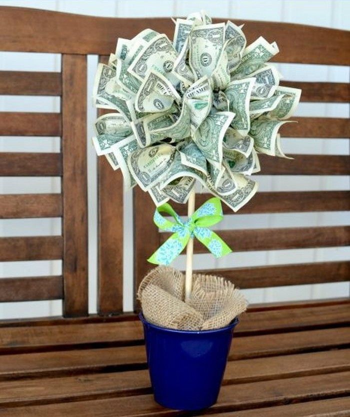 pieniężnej prezent ślubny pieniądze kwiat-in-a-Box