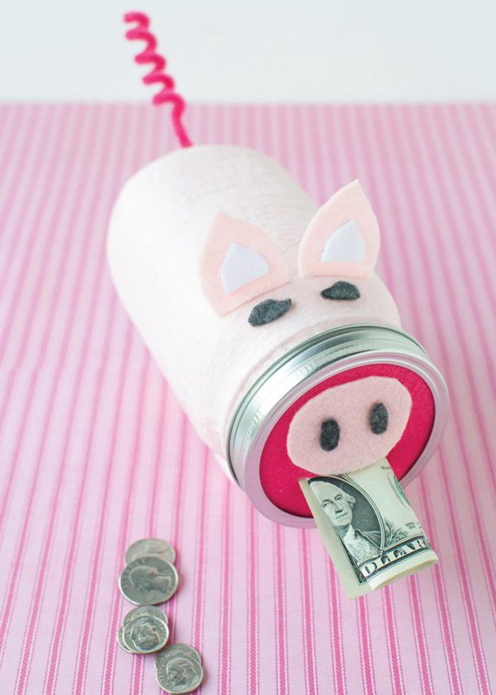 Piggy banka iz samega stekla, zabavna denarnica - odlično darilo za vsako priložnost